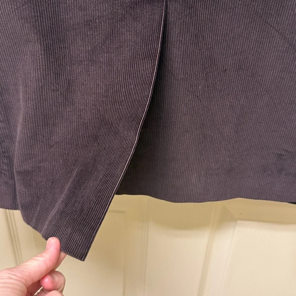 Adolfo Dark Brown Corduroy 100% Cotton Sport Coat Size 40 R